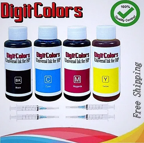 4 color 100ml Refill Ink kit 67 67XL HP DeskJet 1255 2722 2732 2752 2755 printer