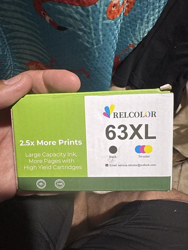 63XL Ink Cartridge Combo Pack (2 Black) for HP 63 XL OfficeJet 3830