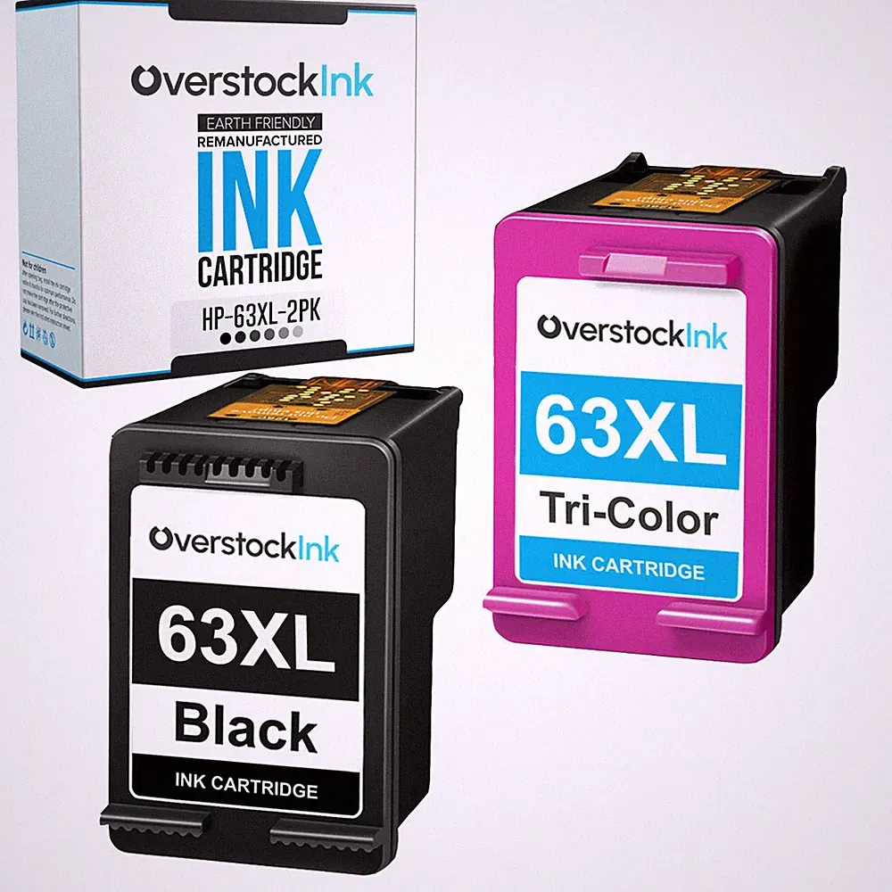 Compatible HP 63XL Black Color Lot Ink Cartridges 63 XL Cartridge Combo Pack