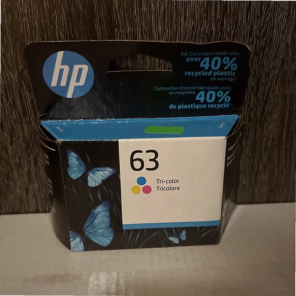 Genuine HP 63 Color Ink Cart. Deskjet 1112 2130 3630 3632 3634 63 April 2023