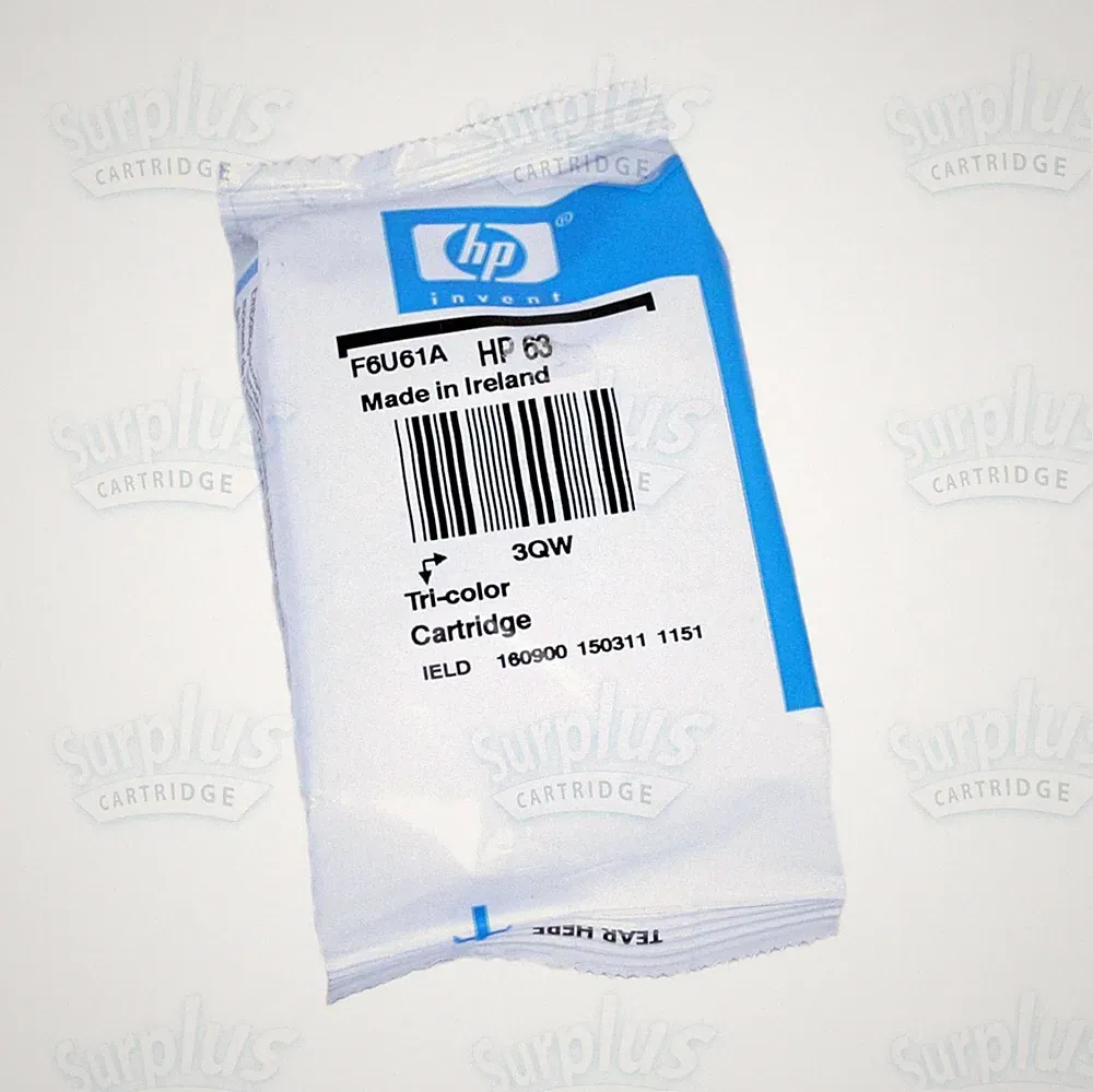 Genuine HP 63 Color Ink ENVY 4511 4512 4520 4522 4524 DeskJet 3634 2130 3637
