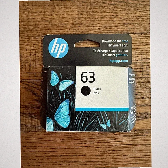 HP 63 Black Original Ink Cartridge F6U62AN DeskJet OfficeJet ENVY Exp Sep 2026