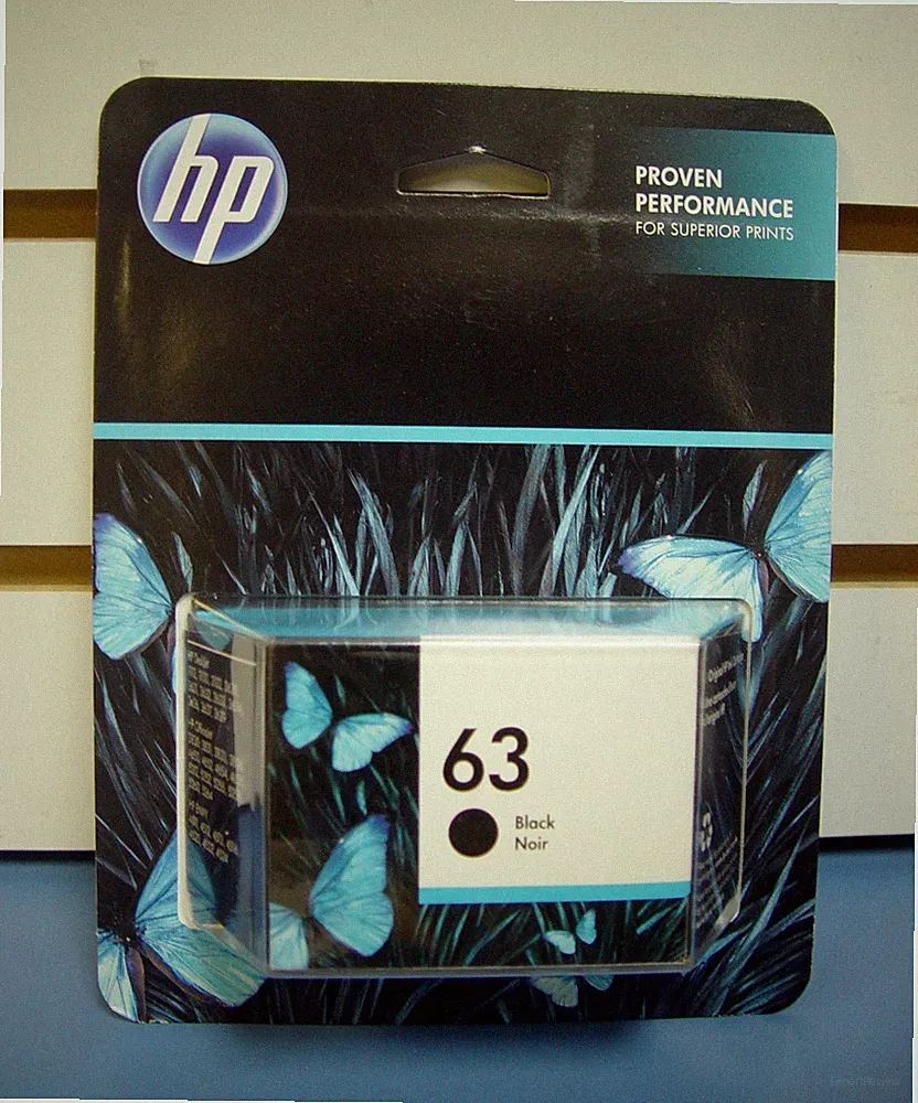 HP 63 HP63 Black Ink Cartridge F6U62AN - Exp 01/2027 - New Genuine