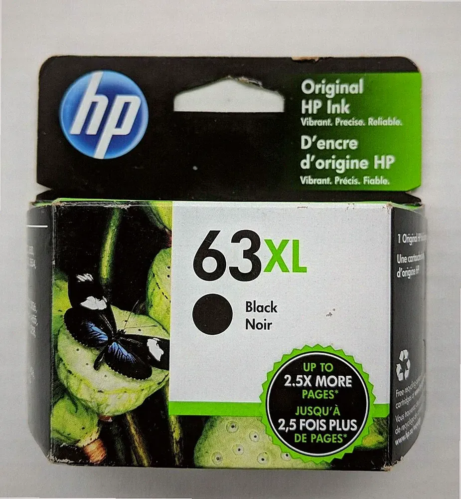 HP 63XL Black Genuine Ink Cartridge