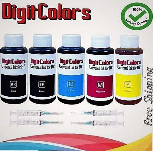 Ink Refill Kit for HP 60/61/62/63/64/65/67/XL 910 950 951 952 564 with 2 BK